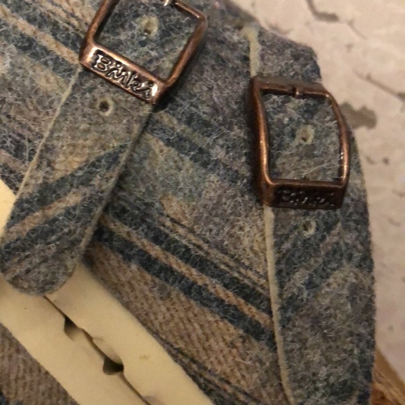 BIRKIS b BIRKENSTOCK Boston Double buckle slide on Flannel plaid shoes sandal 38 - Picture 5 of 6